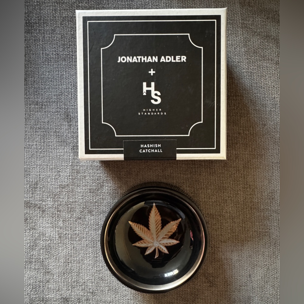 Jonathan Adler Black and Gold Hashish Catchall